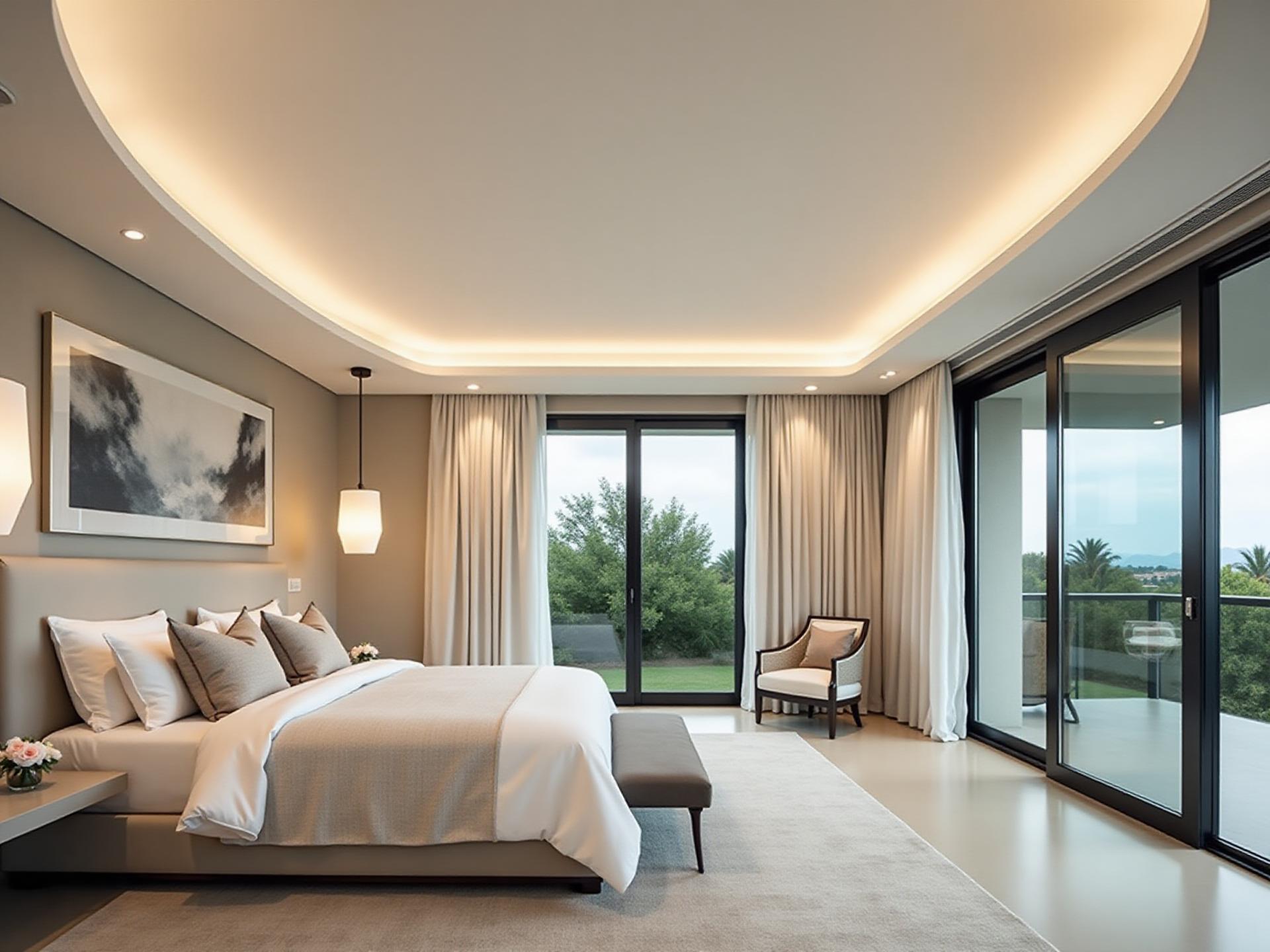 Matte White Minimalist Ceilings — modern stretch ceiling design example